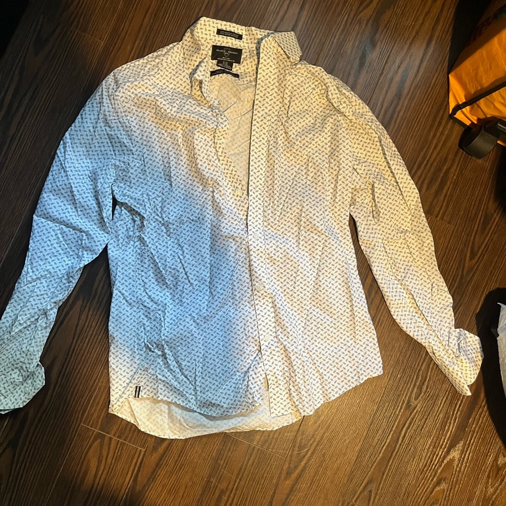 Black Brown 1826 White Casual Button Down Shirt